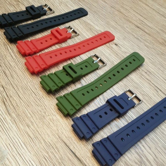 CASIO GA2110 WATCH STRAP GA 2110 PEN RUBBER WATCH STRAP - สีดํา