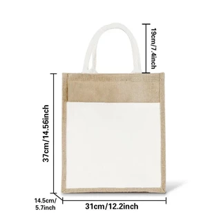 กระเป๋าถือปอกระเจา Shopping Bag กระเป๋าชายหาดฤดูร้อนแบบพกพาจับกระเป๋าช้อปปิ้งร้านขายของชำหลายสไตล์ ขายร้อน