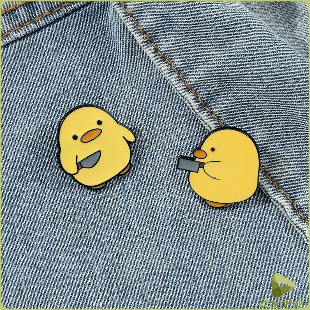 KamPak เข็มกลัดนกเพนกวิน / เป็ดน่ารัก เข็มกลัดน่ารัก ตกแต่เสื้อผ้า Cartoon brooch