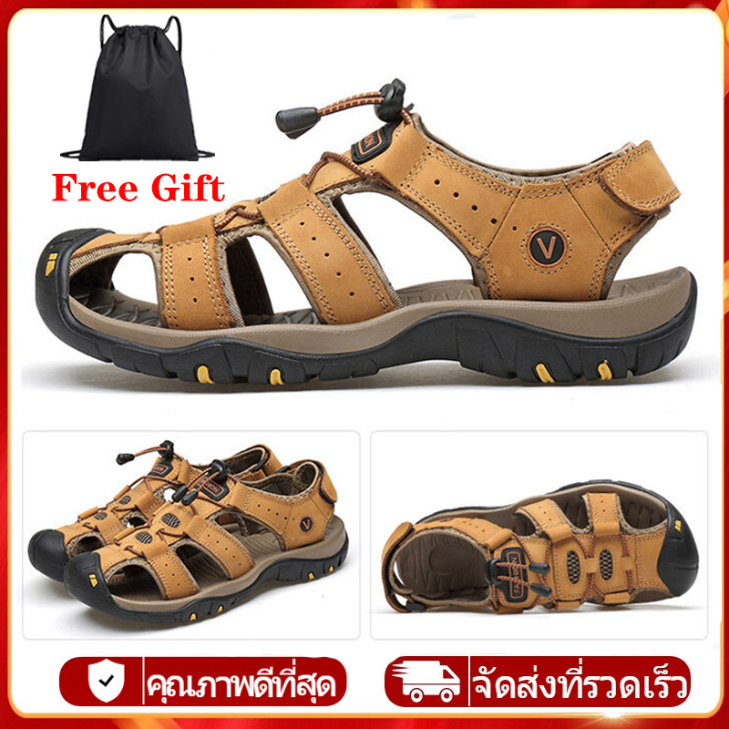 【 ส่งจากไทย 】 รองเท้าน้ํากลางแจ้งสําหรับผู้ชายรองเท้าเดินป่า