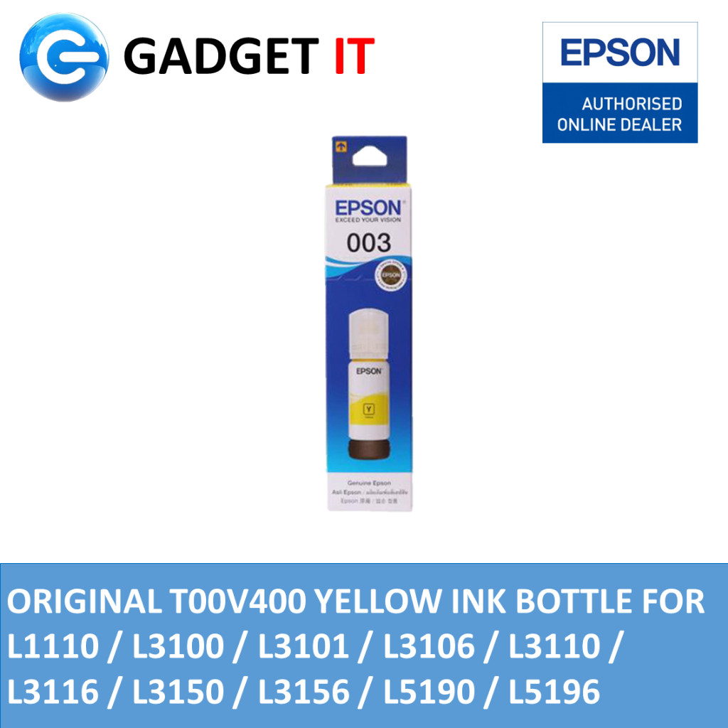 หมึกพิมพ์ Epson 003 สำหรับเครื่องพิมพ์รุ่น L3110 / L3150 / L5190