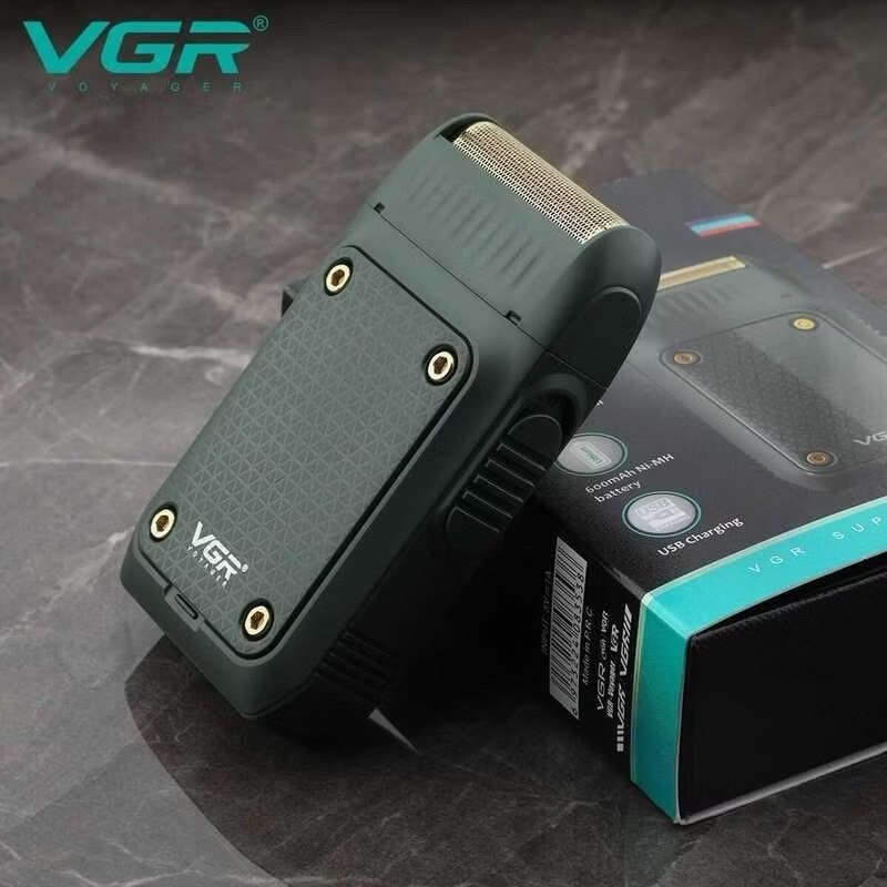 เครื่องโกนหนวดไฟฟ้า VGR V-353  มีดโกนหนวดแบบพกพา เครื่องโกนหนวดเคราแบบชาร์จไฟได้