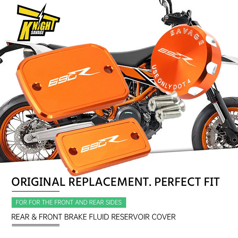Mo  Motorcycle Front & Rear Brake And Clutch Fluid Reservoir Cover Oil Pump Cap For 690 SMC-R Enduro