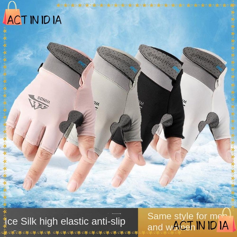 Actinidia ถุงมือผ้าไหมน้ําแข็ง, ถุงมือกันแดดหน้าจอสัมผัสป้องกันรังสียูวี, 2024 ระบายอากาศได้ยืดหยุ่นสูง Armguard ขี่จักรยานขับรถ
