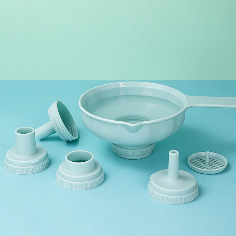 Katelv ช่องทางหลายลํากล้องขนาดใหญ่ช่องทางกรองช่องทางปากกว้างชุดช่องทางทําอาหารเกรดอาหารเครื่องครัว