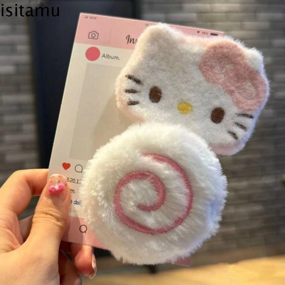 Isitaft การ์ตูน Kamaboko Barrettes, BB คลิปด้านข้างคลิป Kitty Cat BB คลิป, เครื่องประดับผมน่ารักสไตล์เกาหลีกลับคลิปขนาดใหญ่กิ๊บติดผมตุ๊กตาตกแต่ง