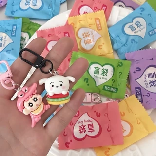 สินค้าใหม่ 22/30 ชิ้นพร้อมพวงกุญแจกระดิ่ง ถุงสุ่ม กล่องสุ่ม กระเป๋า พวงกุญแจน่ารัก พวงกุญแจของขวัญสุดประณีต