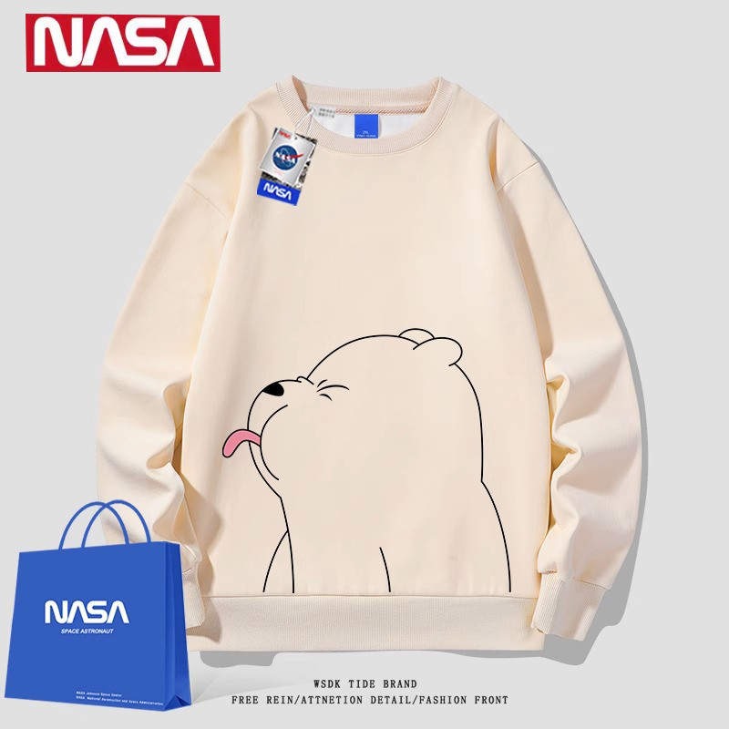 แฟชั่นสตรี การ์ตูนน่ารัก รูปแบบหมีน้อย เสื้อกันหนาว อ่อนนุ่ม ขนาดใหญ่