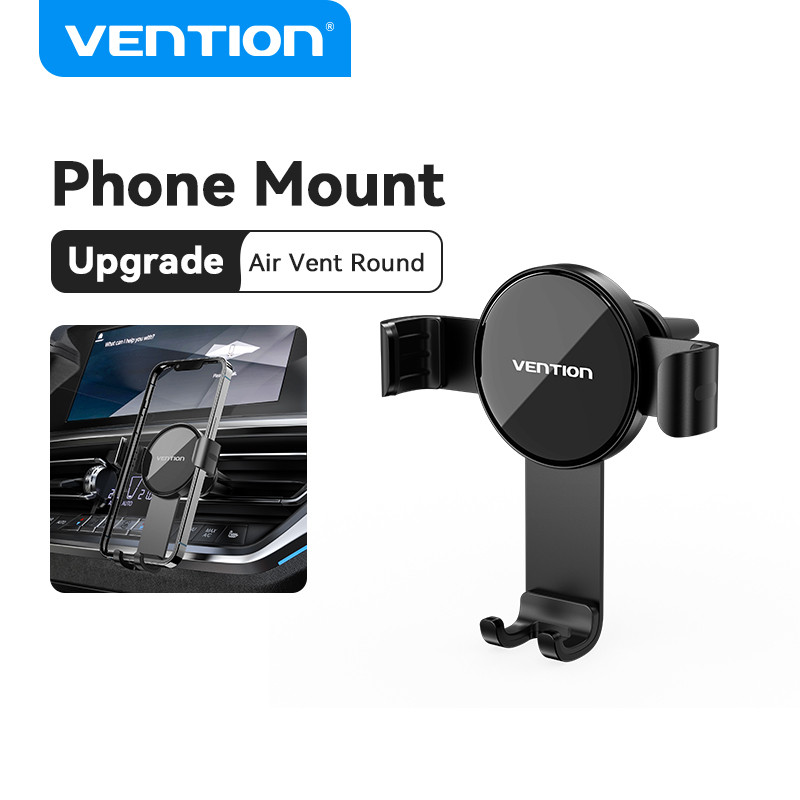 Vention ที่วางมือถือในรถยนต์ แบบหนีบอัตโนมัติ ที่วางมือถือในรถ ปรับได้ ไม่บดบังทัศนวิสัยขณะขับขี่ ใช้ในรถยนต์