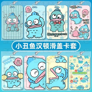 การ์ตูนน่ารัก ตัวตลก ผู้ถือสไลด์นักเรียนอาหารรถบัสฝาครอบป้องกันบัตรประจําตัวธุรกิจผู้ถือบัตรธนาคารผู้ถือบัตรเครดิตกรณีบั