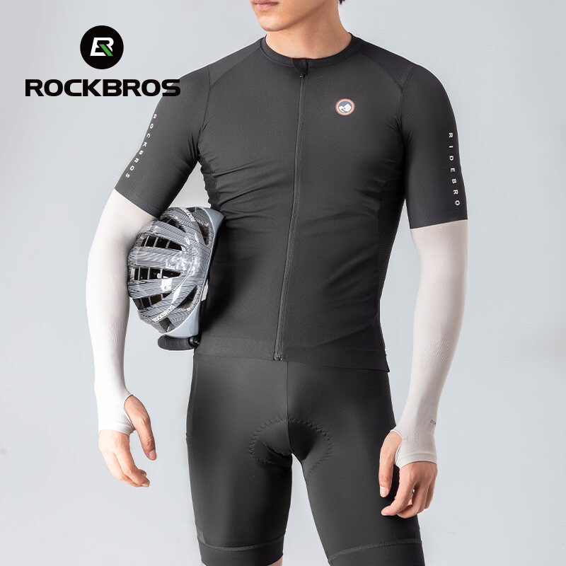 ROCKBROS أكمام ذراع حرير بارد بحماية UV — صورة 8