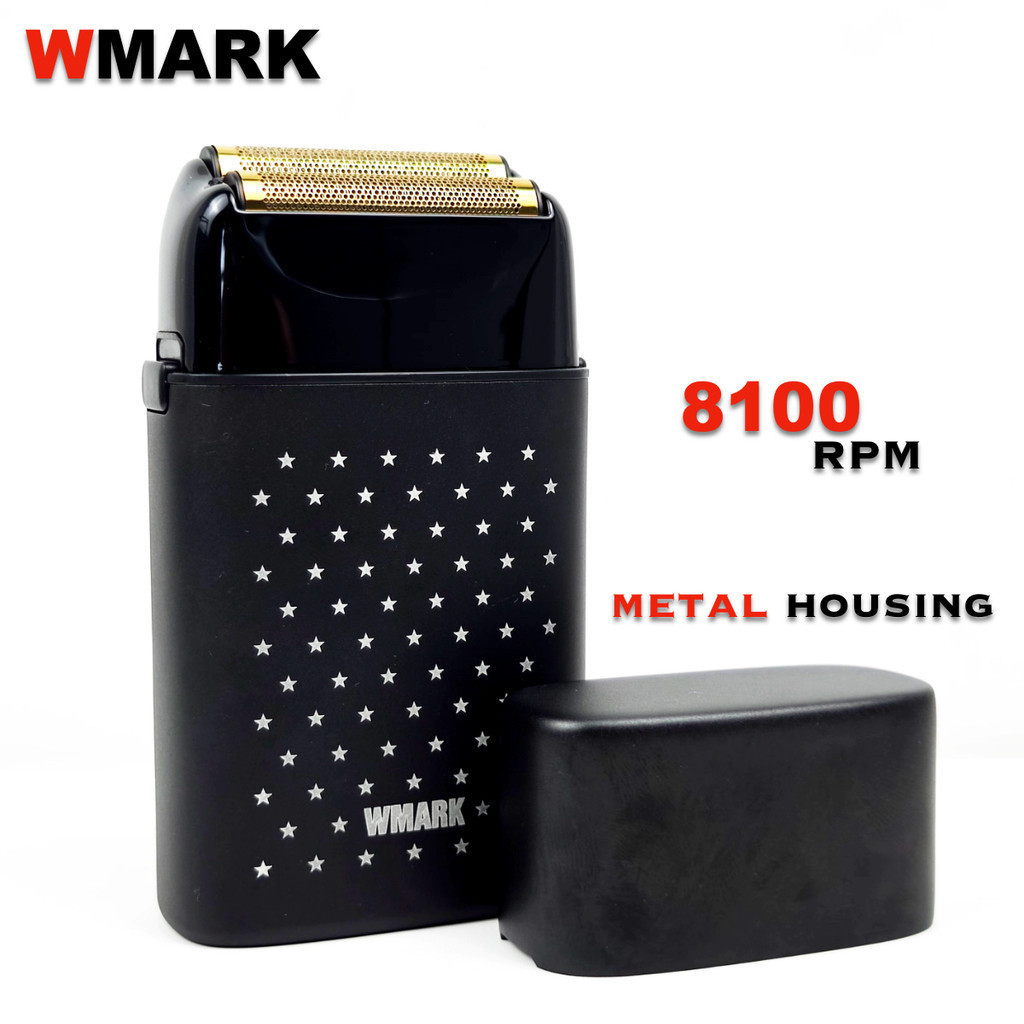 8100RPM WMARK NG-998 เครื่องโกนหนวดตัดผม Shaper เครื่องโกนหนวดไฟฟ้า Beard USB มีดโกนไฟฟ้าสําหรับหัวน