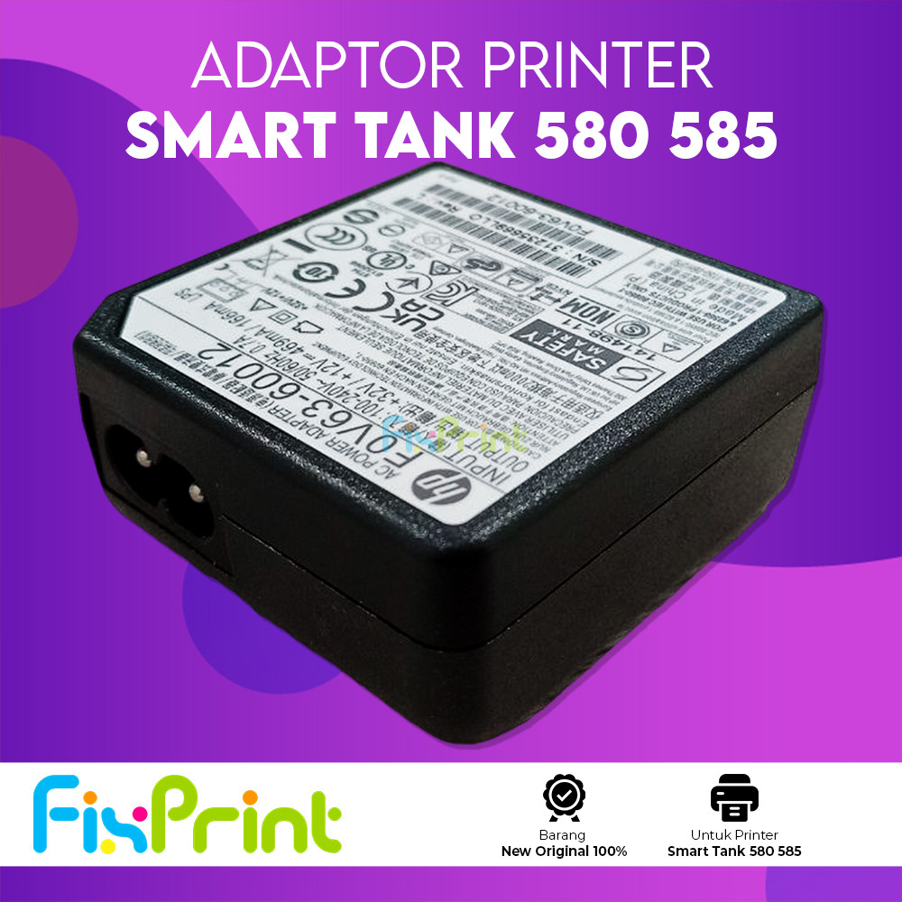 อะแดปเตอร์ PSU HP 580 ดั้งเดิม, แหล่งจ่ายไฟเครื่องพิมพ์ HP Smart Tank 580 All in One ใหม่
