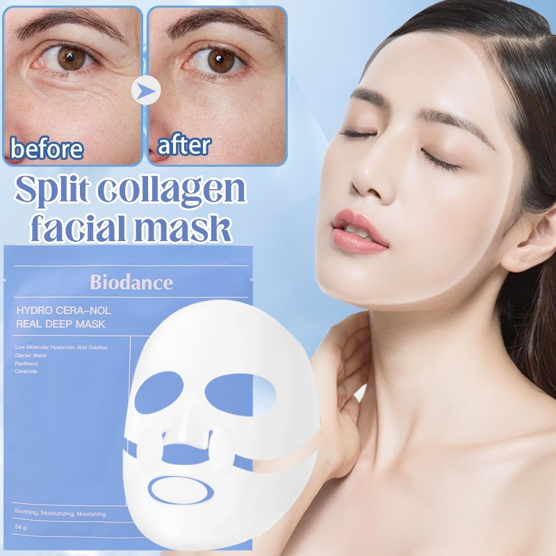 มาส์กหน้า - Fade Face Fine Line - ต่อต้านริ้วรอย ยกกระชับผิว - Peel Off Mask - Skin Care - แยกประเภท Absorbable Deep Mask - Bio Collagen, รูขุมขนหดตัว, Overnight Hydrogel