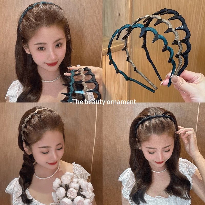 ที่คาดผมมุกสีสันสดใสสาวแฟชั่นระดับไฮเอนด์ทุกวันล้างหน้าเครื่องประดับผม