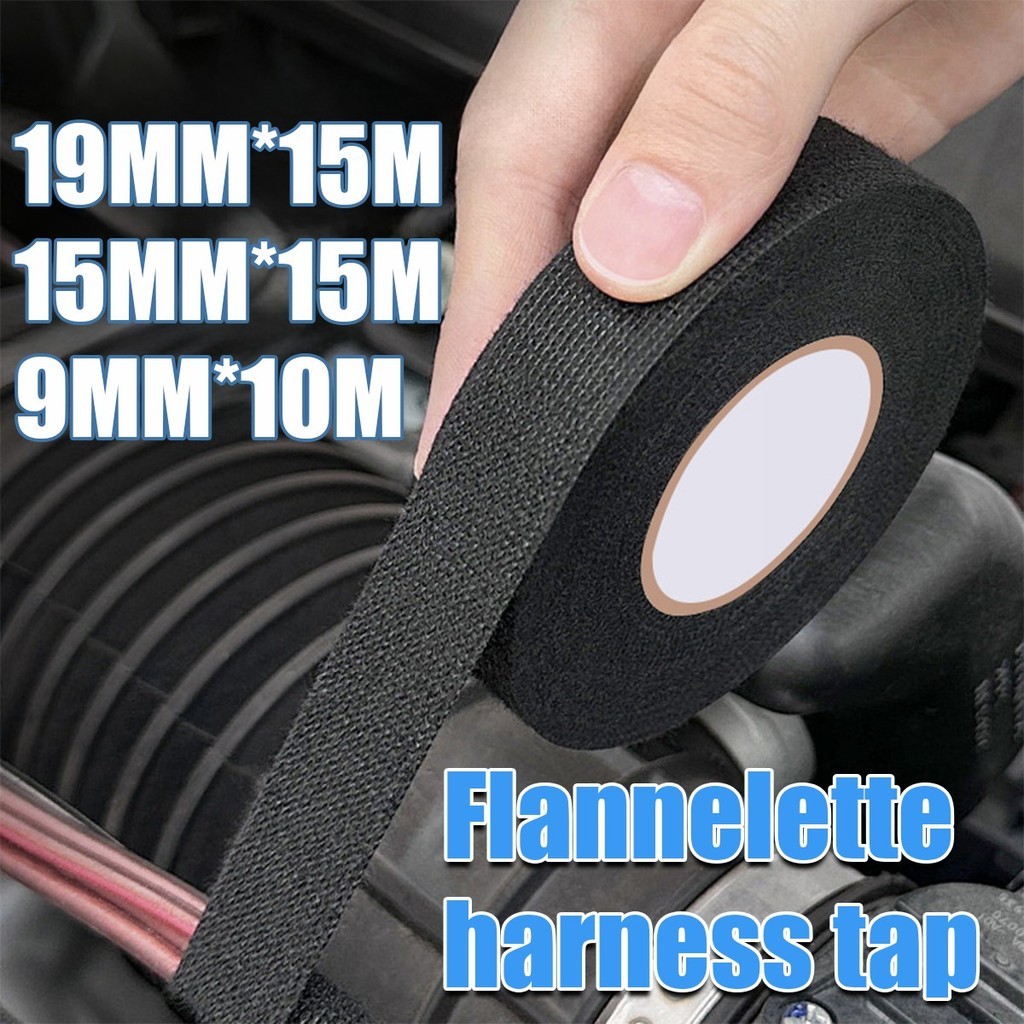 15เมตร เทปผ้าพันสายไฟรถยนต์ ทนความร้อน กันน้ำ เทปผ้าลวด - รูปที่ 2