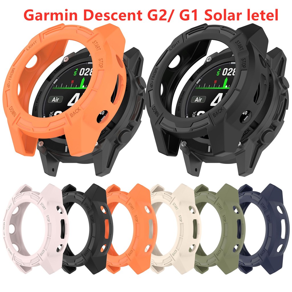 Tpu สําหรับ Garmin Descent G2 นาฬิกาป้องกันกันชนสําหรับ Descent G1 พลังงานแสงอาทิตย์ Letel กรอบอุปกร