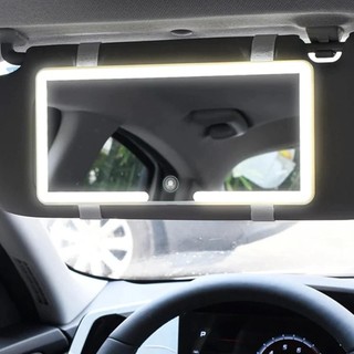 Car Mirror Car Makeup Mirror With Led Light Cermin Pandang Belakang Kereta Cermin Solek Kereta