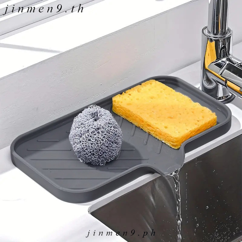 ก๊อกน้ําห้องครัว Splash Pad ซิลิโคนอ่างล้างจานก๊อกน้ํา Splash Guard Mat ฟองน้ําท่อระบายน้ําเคาน์เตอร