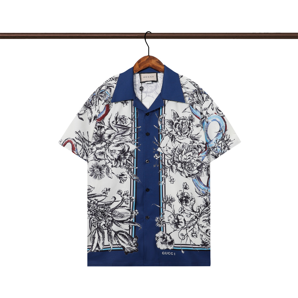 คาซ่า- เสื้อยืดลําลองทรงหลวมแฟชั่นแขนสั้นสําหรับผู้ชายและผู้หญิง