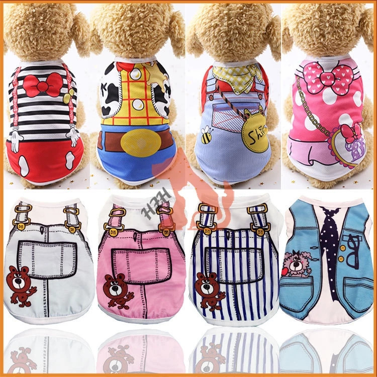 🐾เสื้อกล้ามสัตว์เลี้ยง ชุดแฟนซี ชุดหมา แมว แฟชั่น น่ารัก สวมใส่สบาย เครื่องแต่งกายสุนัข มีหลายขนาด🐾