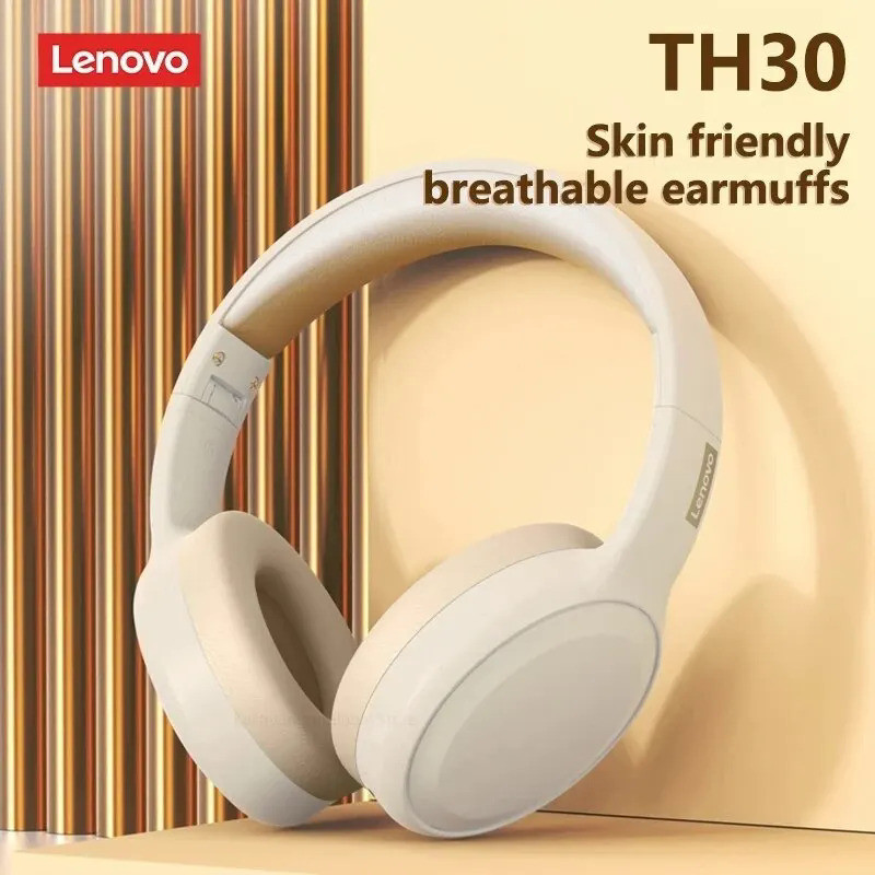 หูฟังไร้สาย Lenovo TH30 บลูทูธ 5.3 หูฟังพับได้ หูฟังเกมมิ่ง หูฟังกีฬาพร้อมไมโครโฟน หูฟังเพลง ของแท้