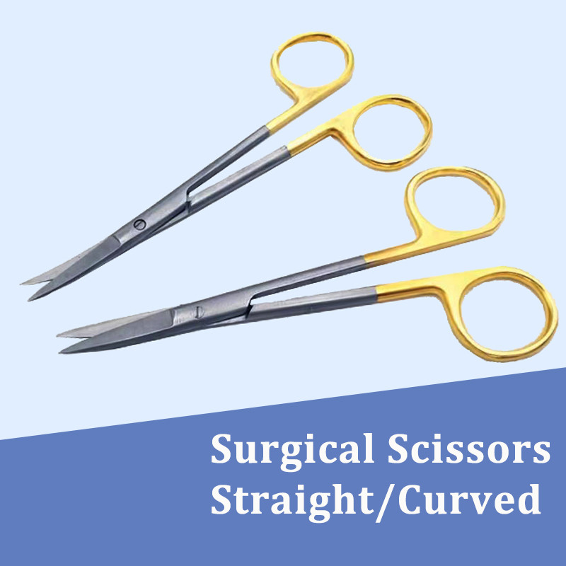 ทันตกรรม Hemostatic Forceps สแตนเลสสัตว์เลี้ยงตกปลาคีมทางการแพทย์ทันตกรรมผ่าตัดกรรไกรตรงโค้งตรง