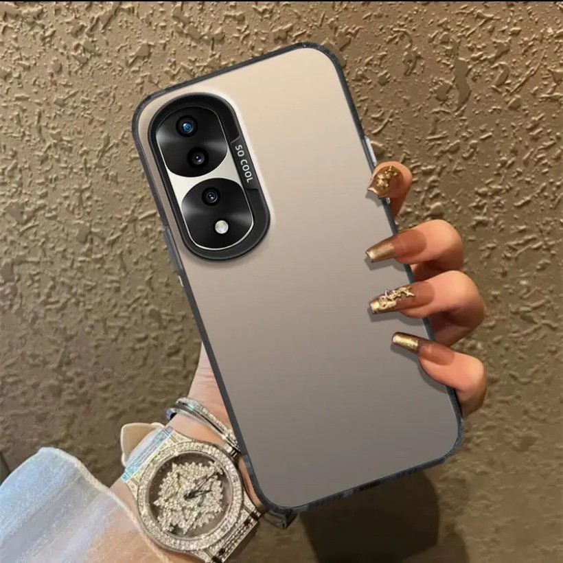 สําหรับ Honor 70 กรณี Honor 70 FNE-AN00, FNE-NX9 เคสโทรศัพท์ Matte เลเซอร์ที่มีสีสันกันชนเกราะกันกระ