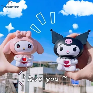 🛒ตุ๊กตาพูดได้ ซินามอโรล มีไฟเรืองแสง พวงกุญแจพูดได้จี้ตุ๊กตาการ์ตูน A doll that expresses love ของขวัญ Tmsunten