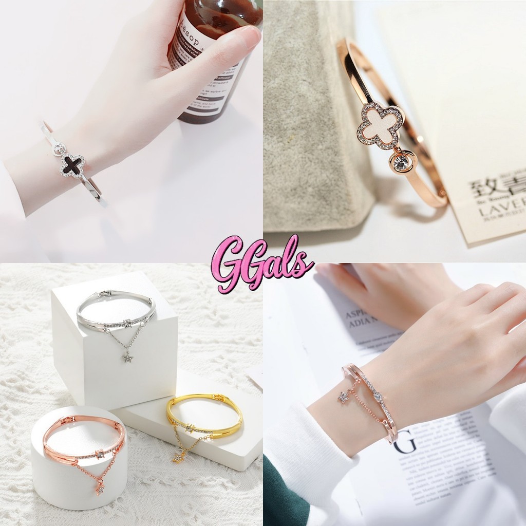 💐GGals💐สร้อยข้อมือ สําหรับผู้หญิง ใหม่ เพชร เครื่องประดับแฟชั่น สไตล์เกาหลี คุณภาพสูง แฟชั่นสำหรับผู้หญิง