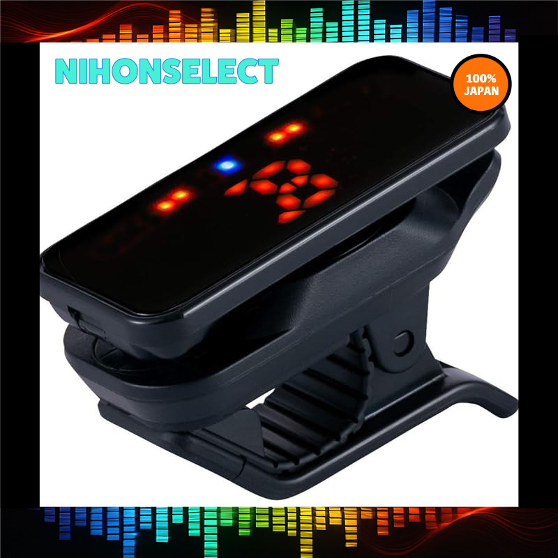 KORG Pitchclip 2+ Clip Tuner for Guitar/Bass - Lightweight, 18 Hours Continuous Operation, Adjustabl