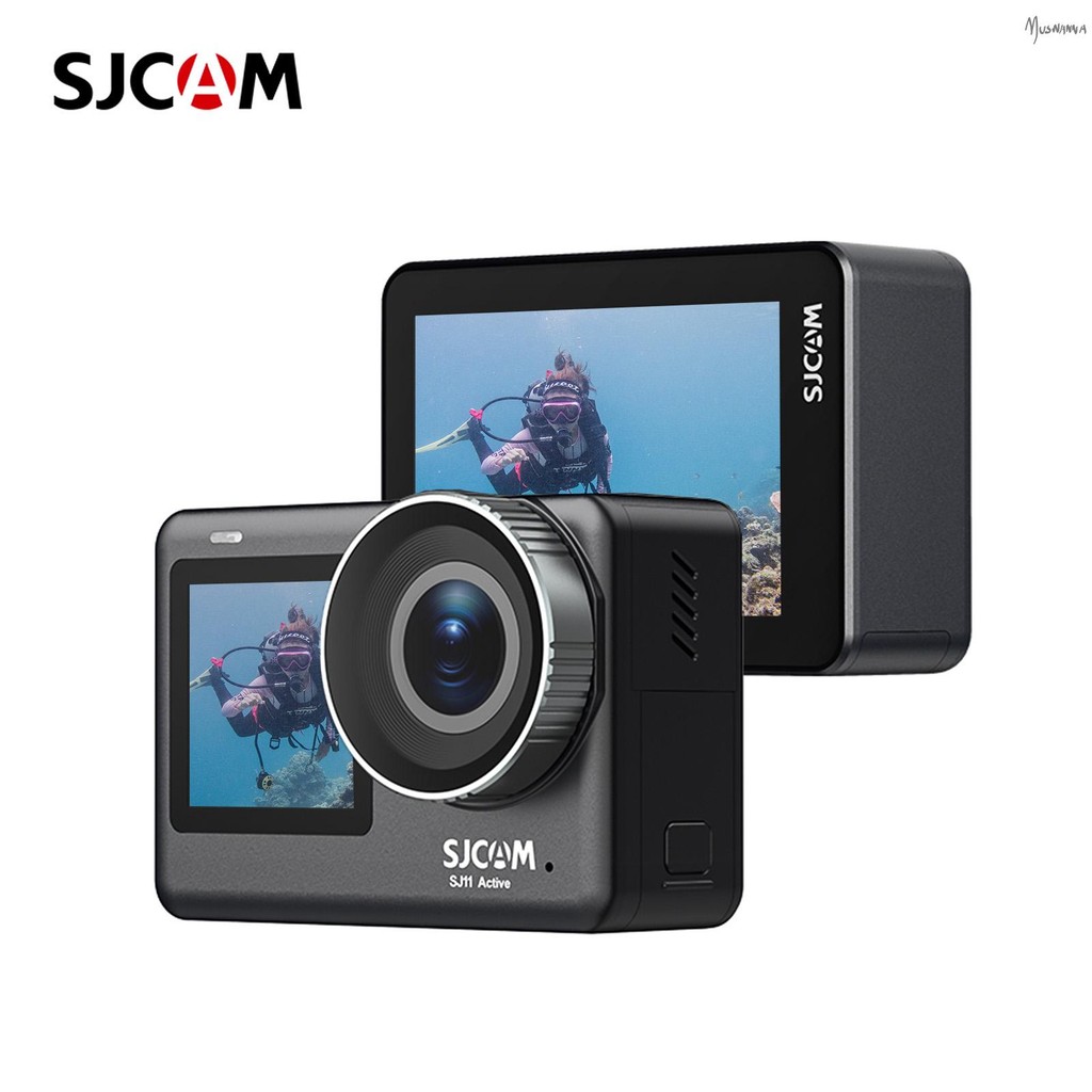 Sjcam SJ11Active Action Camera กล้องขนาดเล็กแบบพกพา 4K Ultra HD 20MP กันน้ํา Anti-sucking Dual Sc Ac