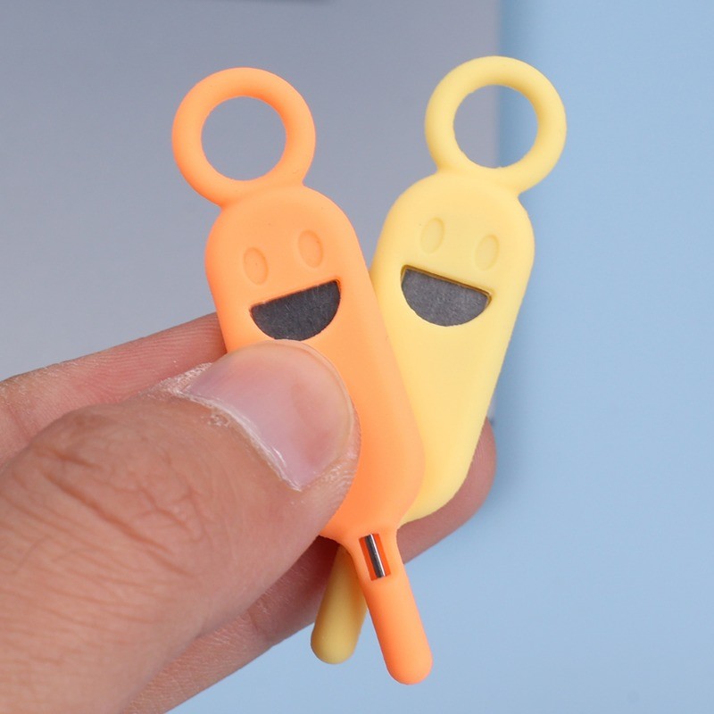 1/3/5 ชิ้น Anti-Lost ซิมการ์ด Eject Pin เข็มพร้อมฝาครอบซิลิโคน Universal โทรศัพท์มือถือเหล็ก Ejector Pin ซิมการ์ดถาดเปิด - รูปที่ 4