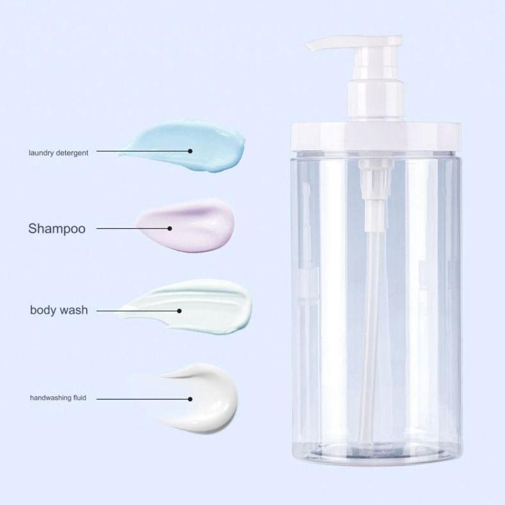 เครื่องจ่ายสบู่เหลวเวล, เครื่องจ่ายขวดปั๊มปากกว้างรีฟิล, ขวดนม PET 500/1000ml ความจุขนาดใหญ่สําหรับแชมพูคอนดิชั่นเนอร์โลชั่น
