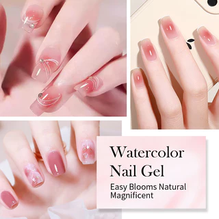 【Local】BORN PRETTY 10ml Blooming Gel ล้างสีน้ําเจลยาทาเล็บสําหรับ Spreading Effect Marble Soak off Uv LED เจลเคลือบเงาเล็บ DIY