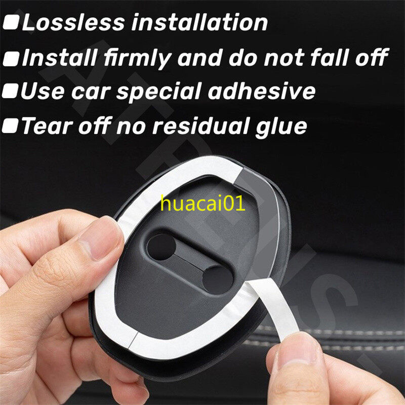ตกแต่งบ้าน 4 ชิ้น Toyota รถประตูล็อคฝาครอบป้องกันซิลิโคนประตูล็อคโช้คอัพเงียบ Anti-collision บัฟเฟอร์ยางสําหรับ Toyota Wigo Vios Rush Innova Hilux Raize Avanza Fortuner HiAce ส่งด่วน สั่งเลย