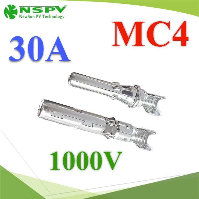 ข้อต่อสายไฟ Solar PV-4 MC4 ตัวผู้และตัวเมีย Tinned Copper (เฉพาะแกนใน) รุ่น PV4-connect-in