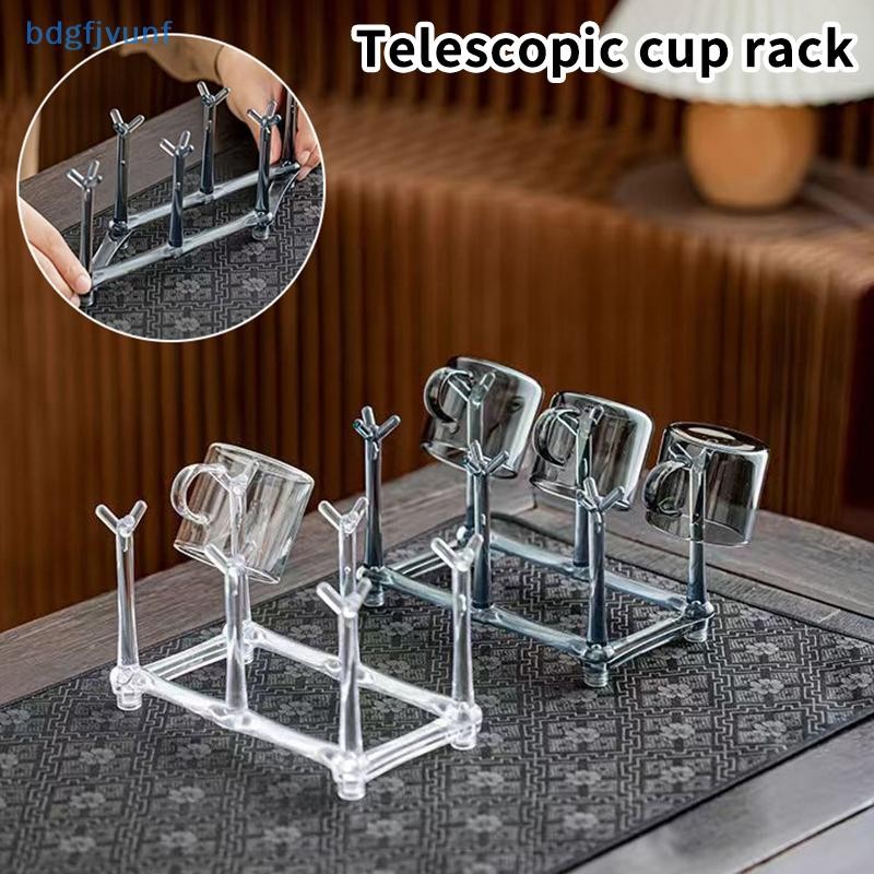 BDGF มัลติฟังก์ชั่ขวดน้ําราวตากขวด Drainer Rack ปรับ Spacing Retractable ถ้วยราวตากถ้วยแก้ว Rack TH