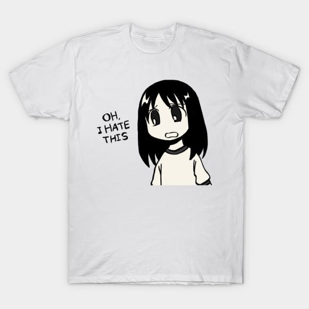 เสื้อยืด oh i hate this / funny osaka azumanga daioh meme T-Shirt แท้ Cotton 100% หนาๆ สวยๆ  ผ้านุ่