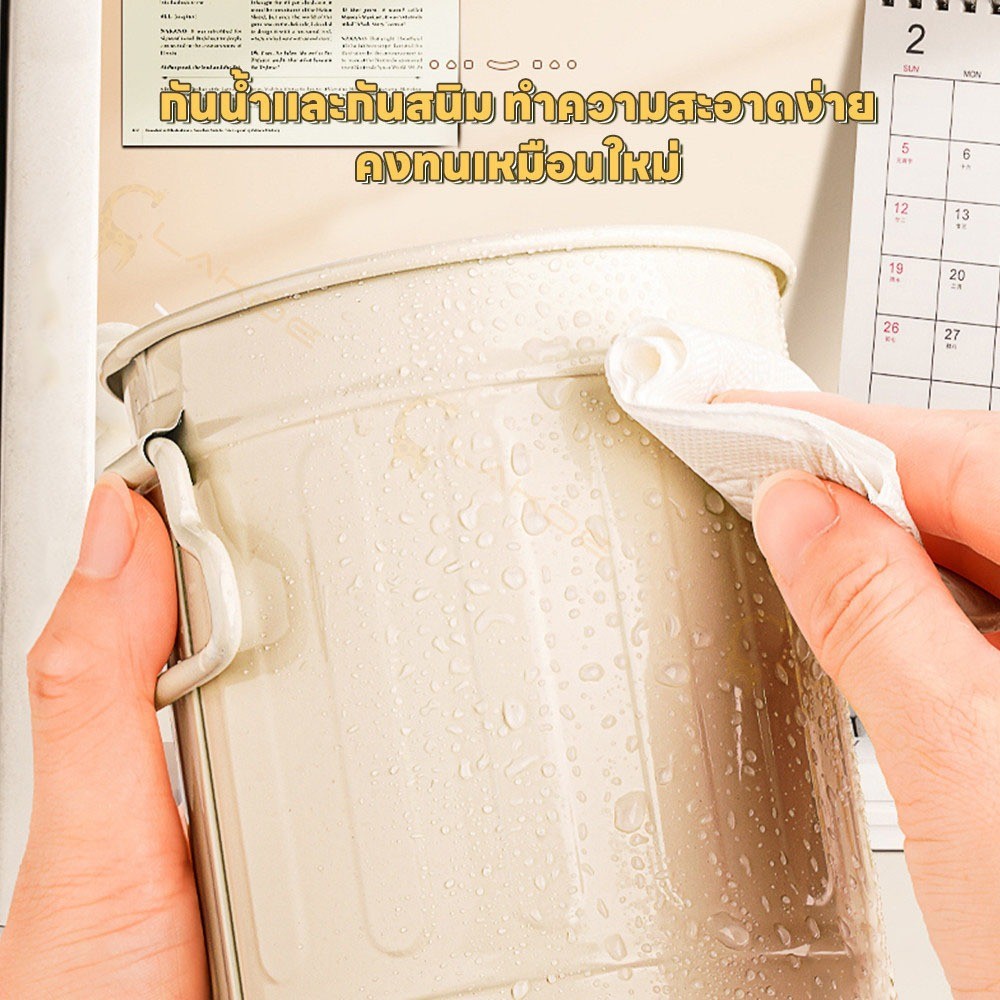 ปลีก/ส่ง ที่ใส่ปากกา ที่ใส่ปากกาตั้งโต๊ะ จัดเก็บสะดวก กระป๋องใส่ปากกา ใส่เเปรงแต่งหน้า - รูปที่ 3