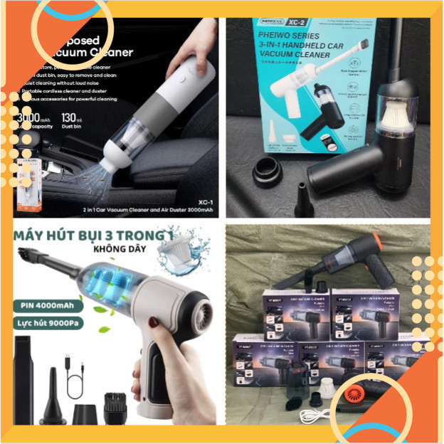 [5 ️] REMAX XC-1/XC-2, CY-107, M2037/JT001 MULTI-FUNCTIONAL HANDHELD WIRELESS VACUUM CLEANER [HCM]