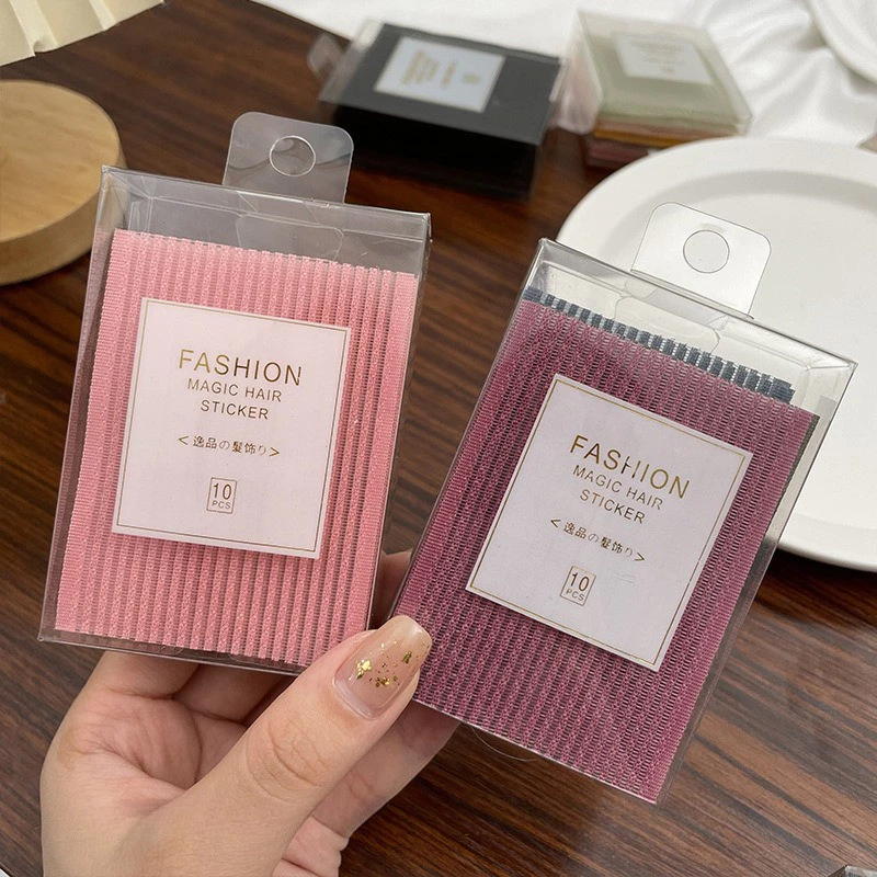 10ชิ้นชนิดบรรจุกล่องชุดแฟชั่นเกาหลีใหม่เรียบโพสต์ผม/สติกเกอร์ผม
