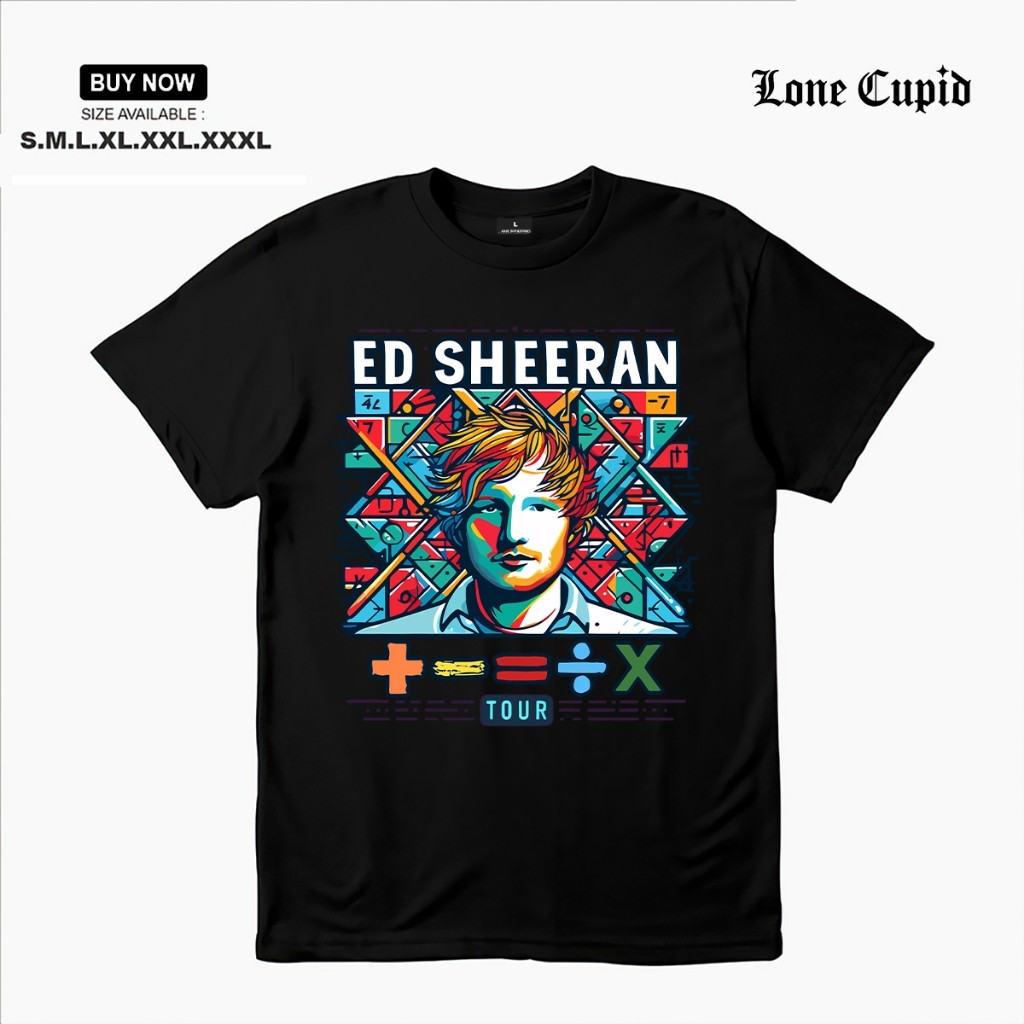2024 ต้นฉบับใหม่ ED SHEERAN Street พิมพ์เสื้อยืดแฟชั่น ED SHEERAN ผ้าฝ้าย