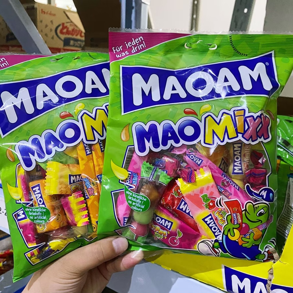 เยอรมันนําเข้า maoam Candy maoam เปรี้ยวรสผลไม้ผสม Bar Candy Sour Bar Chewy Cola Gummy