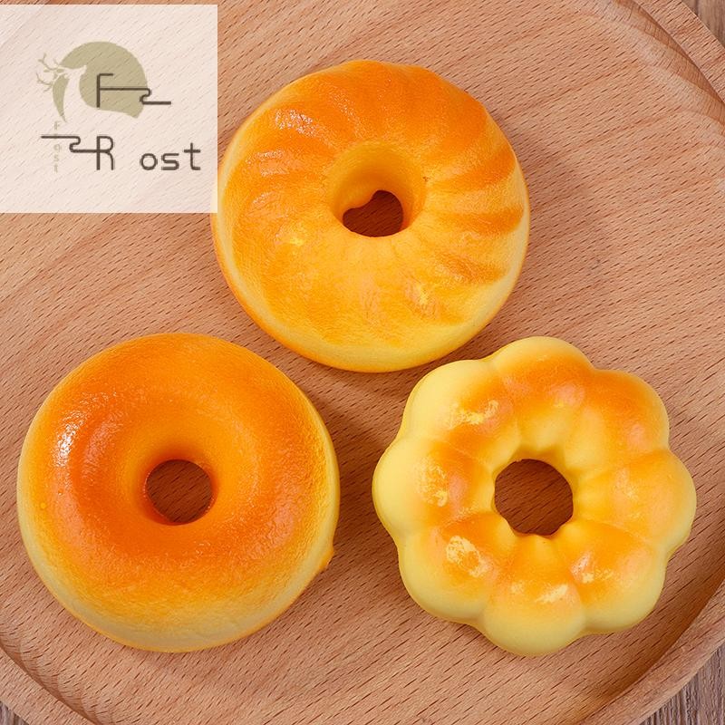 Hth สร้างสรรค์จําลองโดนัทบีบความเครียดบรรเทาของเล่นหลอกอาหารเทียมช้าเพิ่มขึ้นบีบของเล่นหลอกหยอกล้อคน