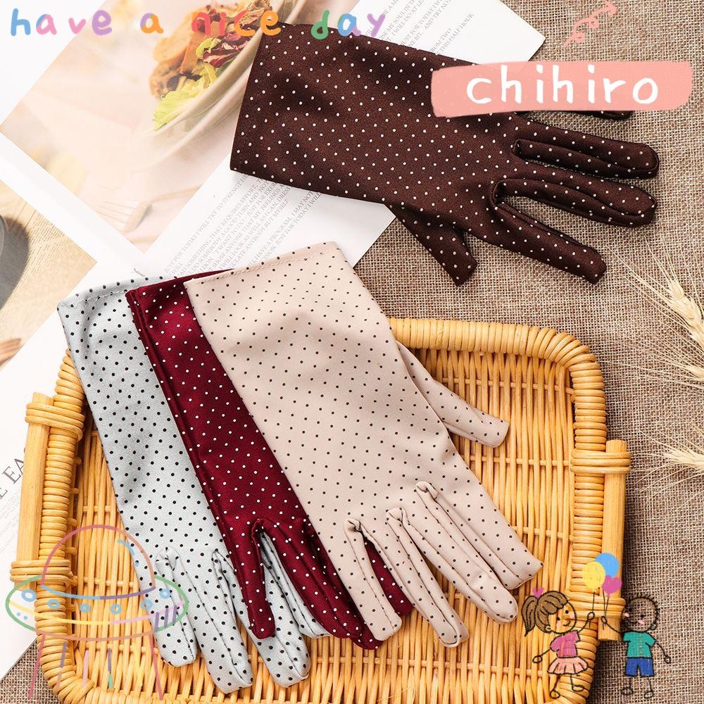 CHIHIRO ถุงมือและMittens Elastic Lady Girl Drive Full Finger Mittens