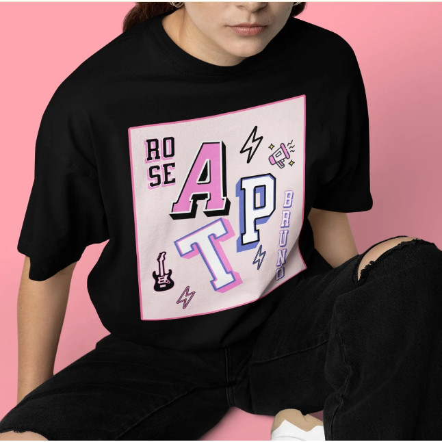 ❤‍🔥 Rose APT Shirt Rose and Bruno T-shirt pink punk inspired hoodie Korean drinking game Gift s-5xl 