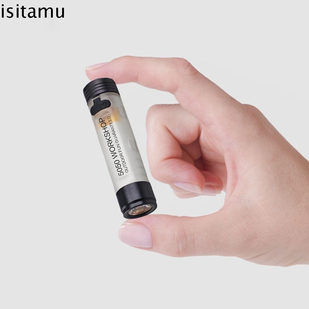 Isitaft ไฟฉายขนาดเล็ก, ไฟฉายขนาดเล็ก LED ขนาดกะทัดรัดน้ําหนักเบา, โหมดไฟหลายโหมดแบบพกพาพวงกุญแจกันน้ําสว่างเป็นพิเศษไฟ LED ฉุกเฉิน