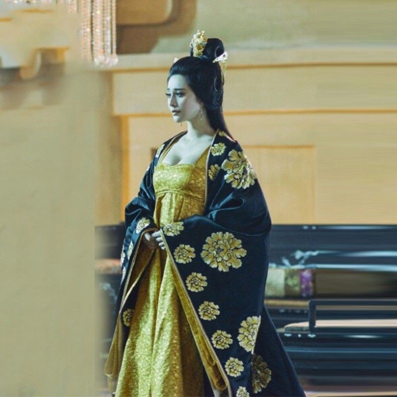 สินค้าใหม่พร้อมสต็อกฟิล์มโทรทัศน์เครื่องแต่งกายโบราณ Wu Zetian Yang Concubine สไตล์เดียวกันเครื่องแต่งกายโบราณ Tang Dynasty หญิง Anc#241023
