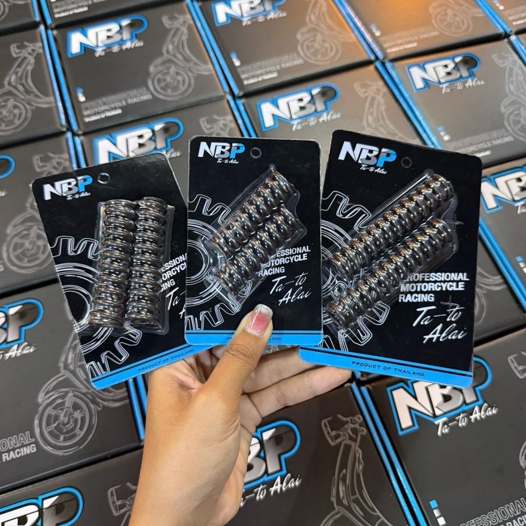 สปริงโหลดโช๊คหน้า ใส่ WAVE ได้ทุกรุ่น ขนาดโหลด1/1.5/2 นิ้ว อะไหล่แต่ง1ชุด[2ตัว] งาน NBP มีประกัน แถมสติกเกอร์ทุกออเดอร์ - รูปที่ 5